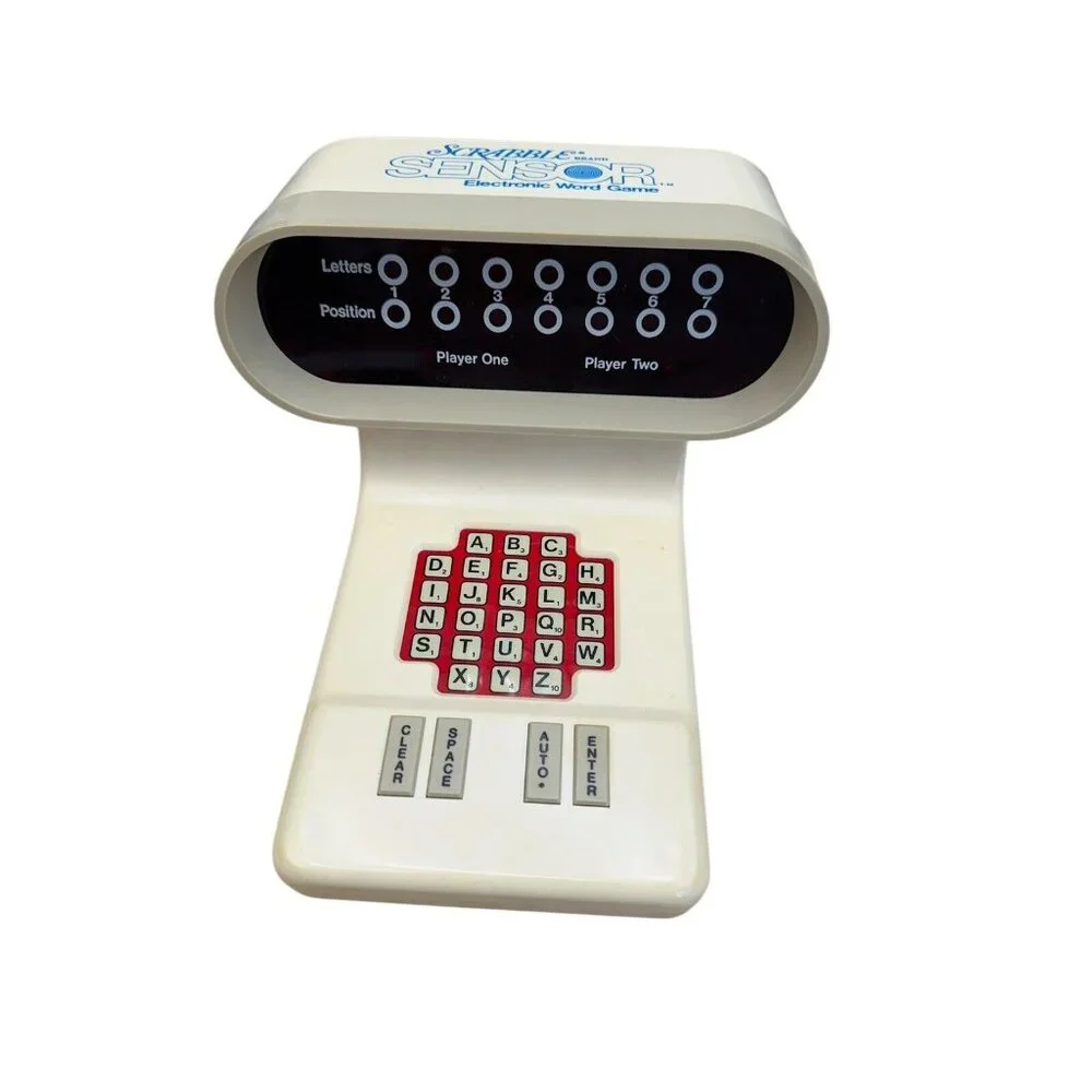 Vintage Electronic Scrabble Word Game By Selchow & Righter USA 1970s, Works!